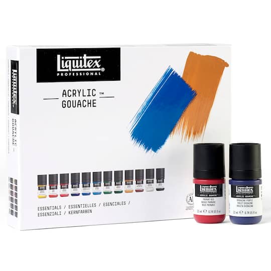 6 Packs: 12 ct. (72 total) Liquitex® Professional Acrylic™ Gouache 22mL Essentials